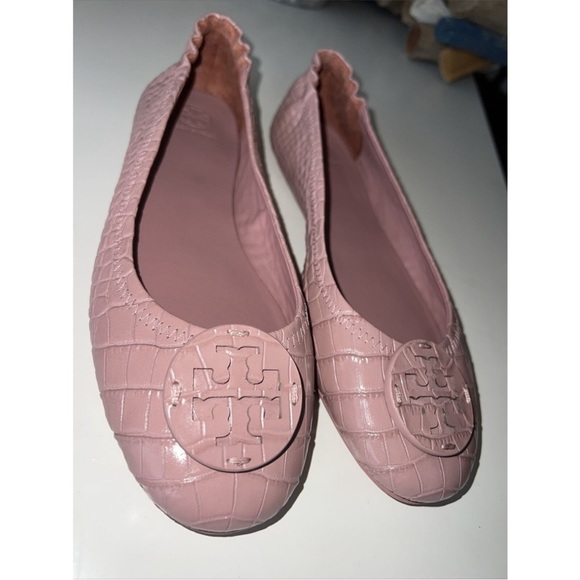Tory Burch Minnie Travel Rosa Ballet Flats 9.5 - Picture 3 of 10